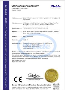 Binky đạt chứng nhận CE